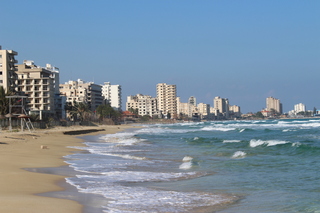 The beach in Varosha/Famagusta