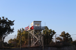 UN watch tower on the divided capital, Nicosia