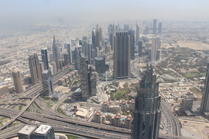 Skyline of Dubai taken from Burj Khalifa